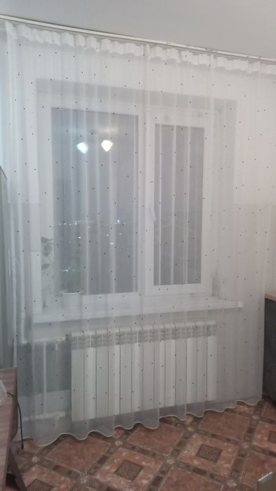 Тюль, высота 250 см, б/у