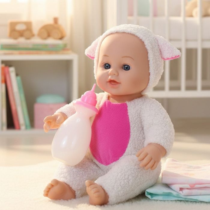 Интерактивна кукла бебе с костюм на животно – говори, смее се и плаче