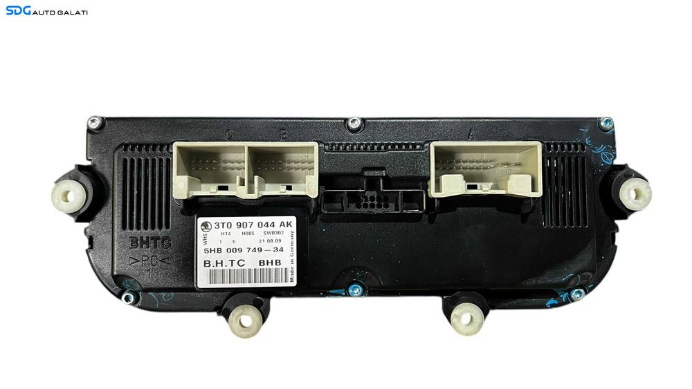 Panou Modul Unitate Comanda AC Aer Conditionat Clima Climatronic Dublu Dual Zone Skoda Octavia 2 2008 - 2013 Cod 3T0907044AK [LC0655]