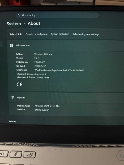 Laptop Asus ROG Zephyrus G14 16GB 14" AMD Ryzen 7