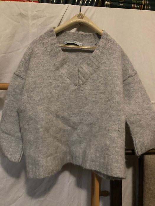 pulover Zara knit de iarna calduros din lana