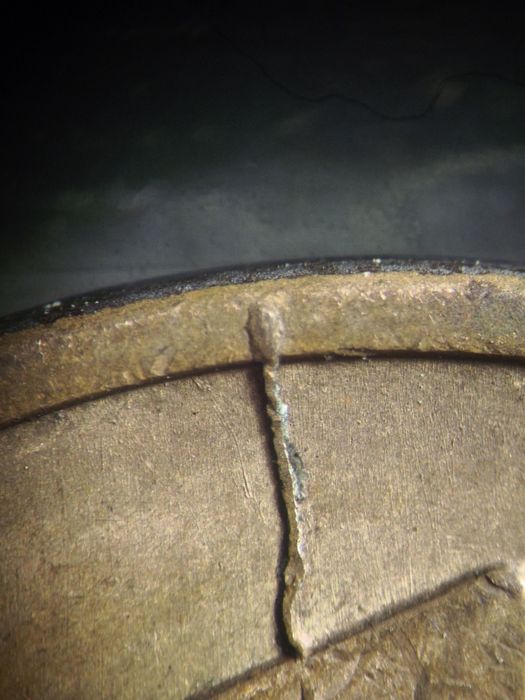 Монета рубль бракованный