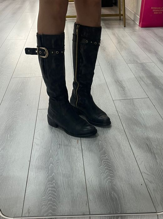 Сапоги кожаные бренд Clarks