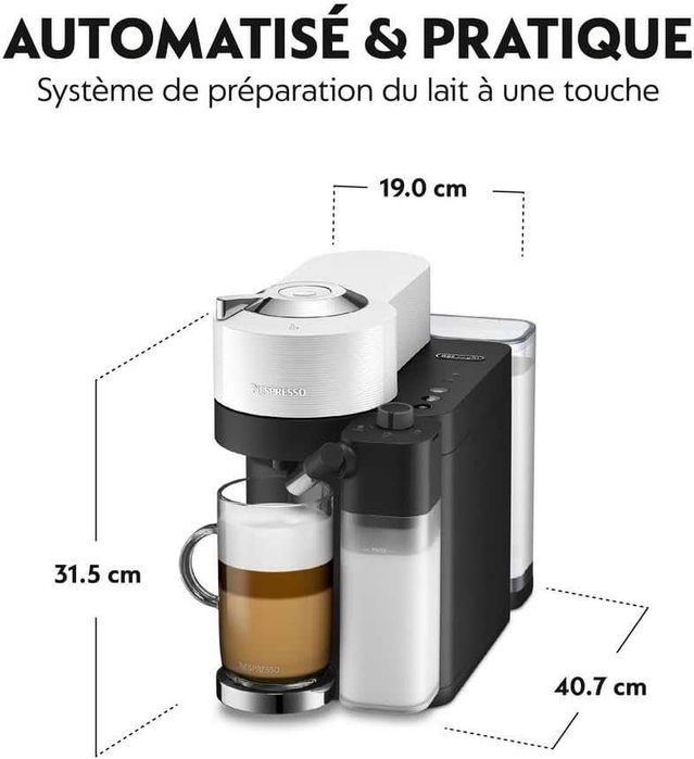 Кафемашина с капсули Delonghi Nespresso Vertuo Lattissima ENV300.W