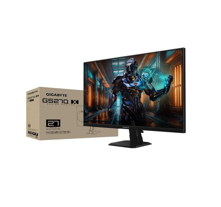 ; Монитор Gigabyte 27" GS27Q-EK /IPS/165hz/1mc/QHD/HDMI/Black
