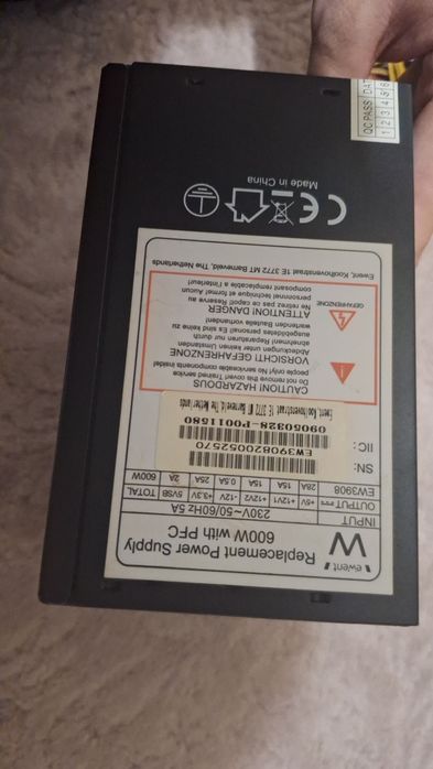 Захранване 600W white