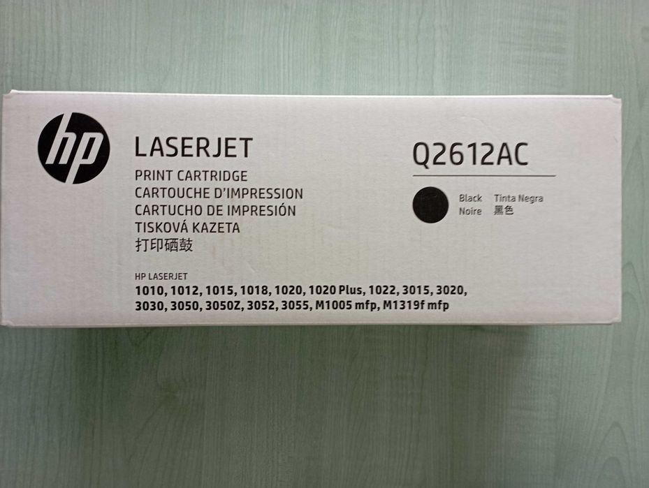 Нова ОРИГИНАЛНА тонер касета HP 12A (Q2612AC) - Запечатана