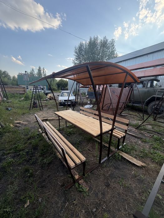 Беседки качели скамейки