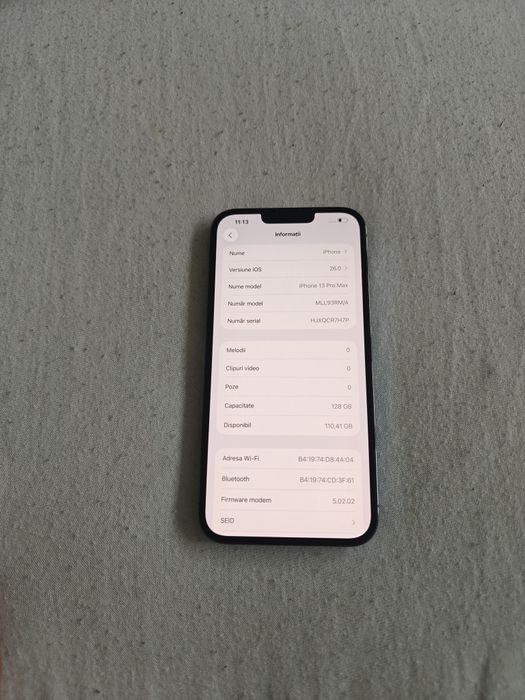 iPhone 13 Pro max Sierra Blue 128GB