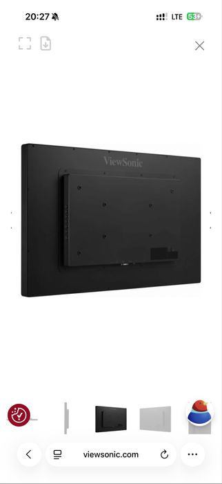 Monitor touchscreen LED VA ViewSonic 32” Full HD