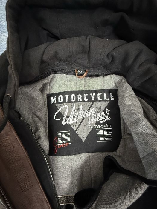 Geacă moto piele Modeka Urban, protecții, ca nouă