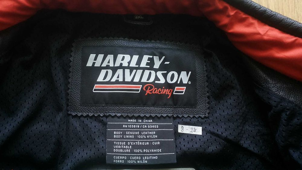 HARLEY DAVIDSON Racing Leather Jacket размер 3XL мото яке 8-27