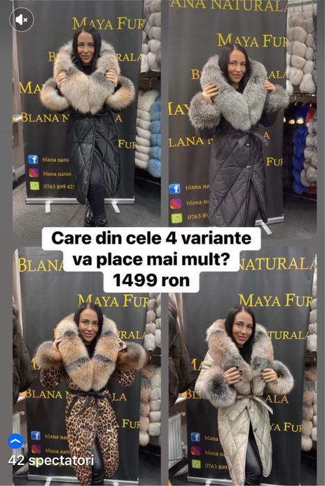 Haine din blana naturala calitate premium