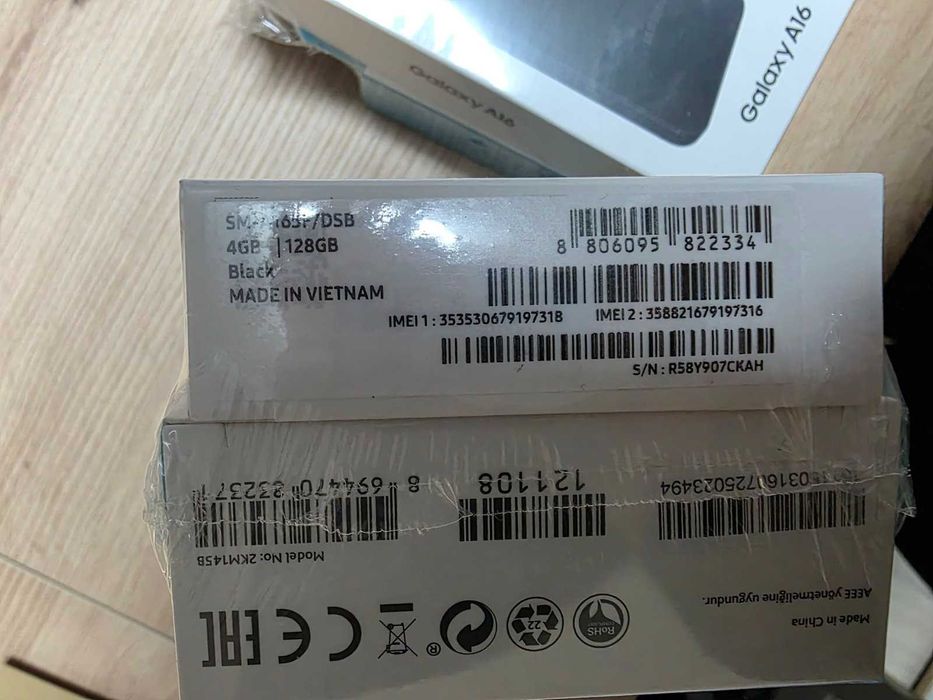 Чисто нови, неразопаковани Galaxy A16 + слушалки. С Гаранция от A1