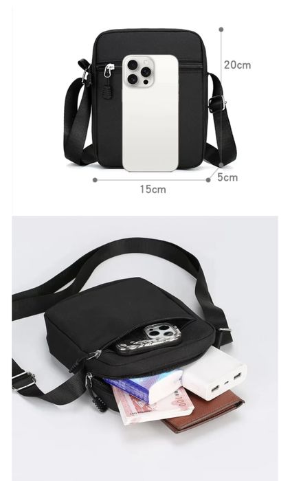 Барсетка через плечо+кошелек в подарок