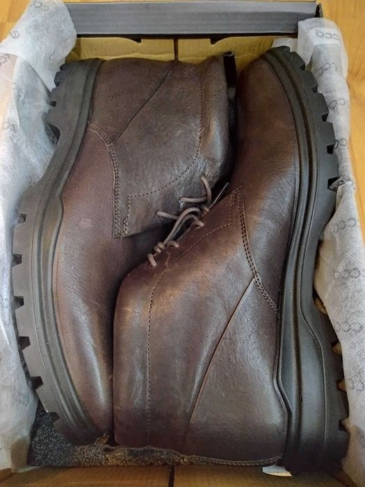 Ботинки Ecco (Дания),GoreTex,кожа,оригинал,новые,р-р 43
