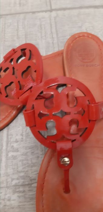 Papuci Tory Burch,autentici piele naturala,orange 39