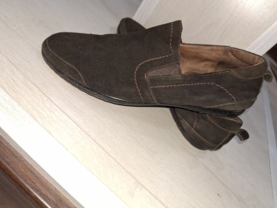 Мужской  мокасины  замшевий