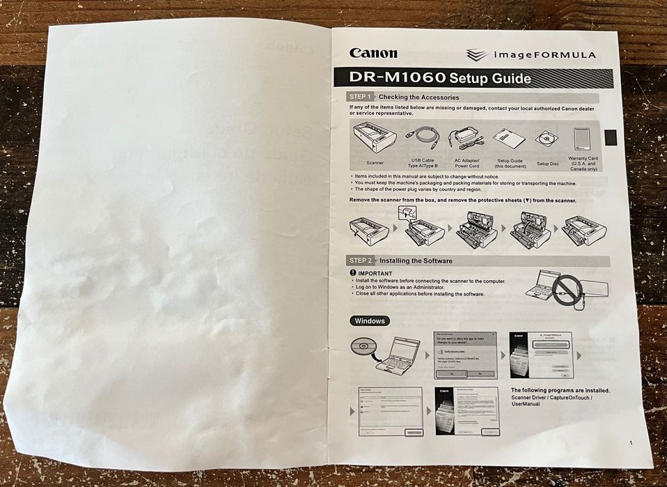Scanner profesional Canon DR-M1060 – Ca nou, complet, A3 Duplex, scanare documente împăturate