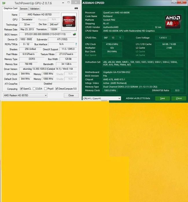 Procesor socket FM2, AMD A8 6600K unlocked, video Radeon HD 8570D 2gb
