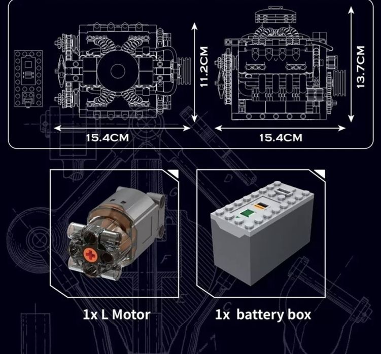 Миниатюрен V8 спортен двигател