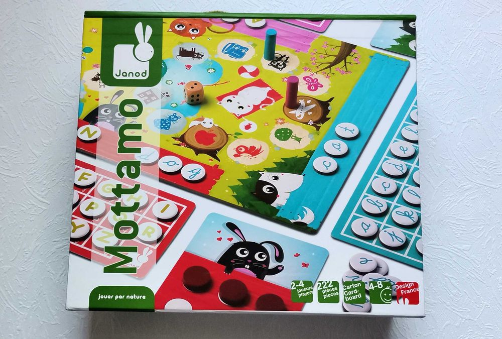 Joc educativ Mottamo Janod – Alfabet -formeaza cuvinte NOU