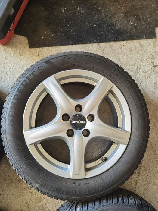 Set 4 jante aliaj 5x108 ford R16 6,5 j 205 55 M+S semperit import DE