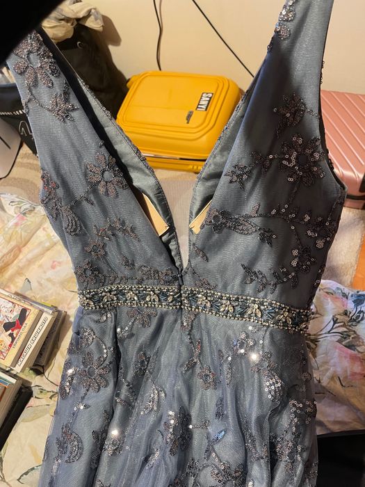 Бална рокля синя