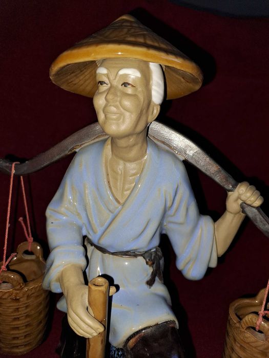 statueta bronz statueta portelan mudmen wanjiang 32 cm