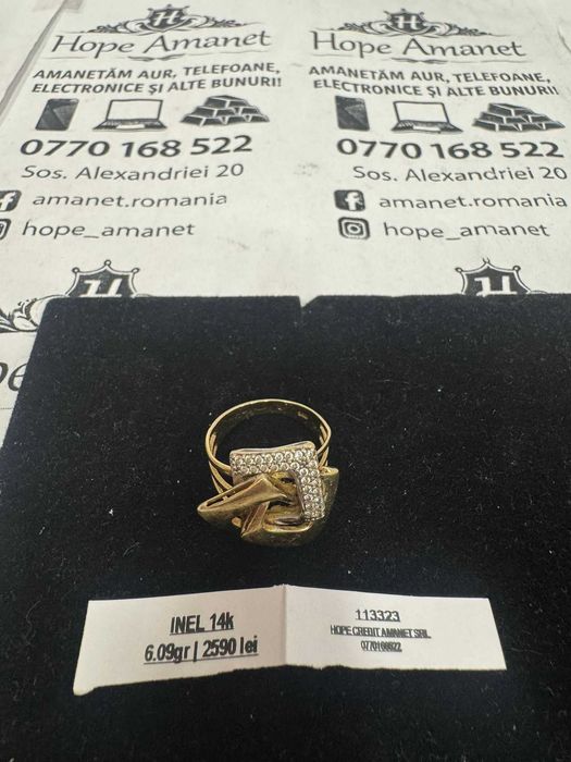 Hope Amanet P1/Inel din aur 14k/Cod 113323