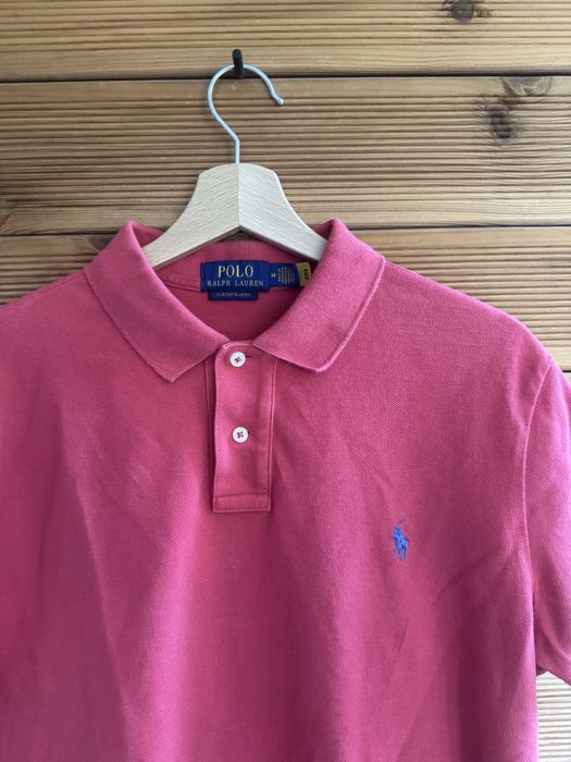 Оригинална мъжка тениска с яка Polo Ralph Lauren Custom Slim Fit (Размер M)