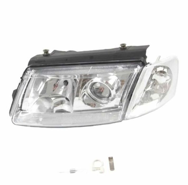 Кристални фарове за VW Passat B5 с лупи и мигачи хром