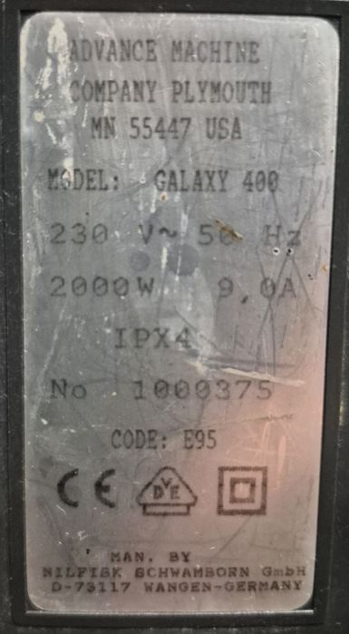 Monodisc buffer Nilfisk IPC