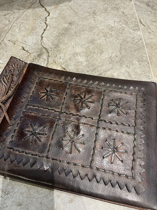 Стара,кожена папка за албум,цена 7 лв.