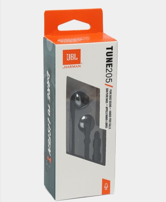 Проводные наушники JBL Tune 205,проводные наушники с круглым входом