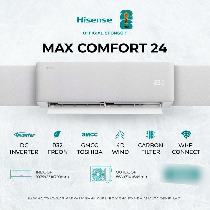 Konditioner Hisense 12”18”24
