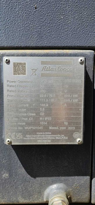 Generator diesel ATLAS COPCO NOU 2023 - motor Perkins