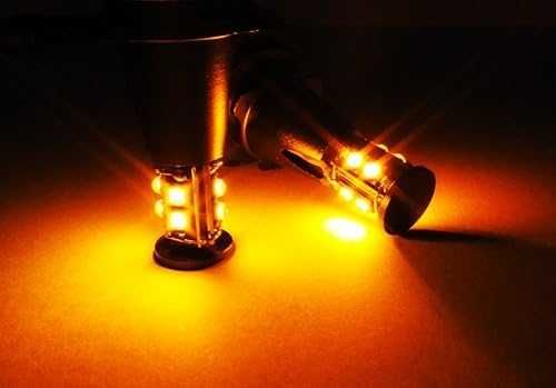 Комплект H8 LED Angel Eyes 40W крушки за BMW CANBUS оранжева светлина