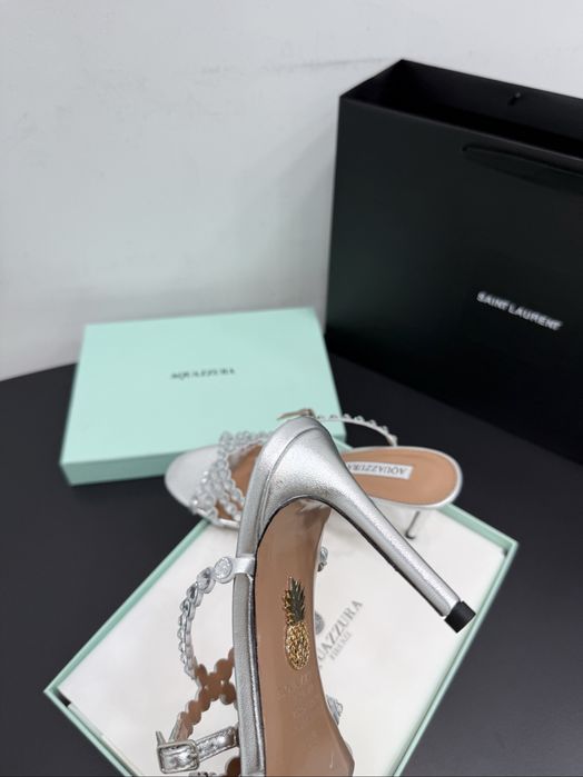 Sandale Aquazzura Tequilla 105- Piele naturala pe stoc 38-38,5