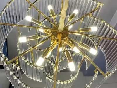 Qandil, 3xil o'lcham, balandligi sozlanadi, zal, ofis, uchun lyustra