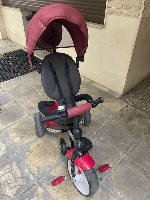 Детска триколка червно/бордо