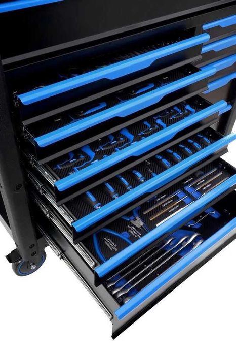 Професионална количка с инструменти STAHLMAYER XXL JUMBO 12 чекмеджета