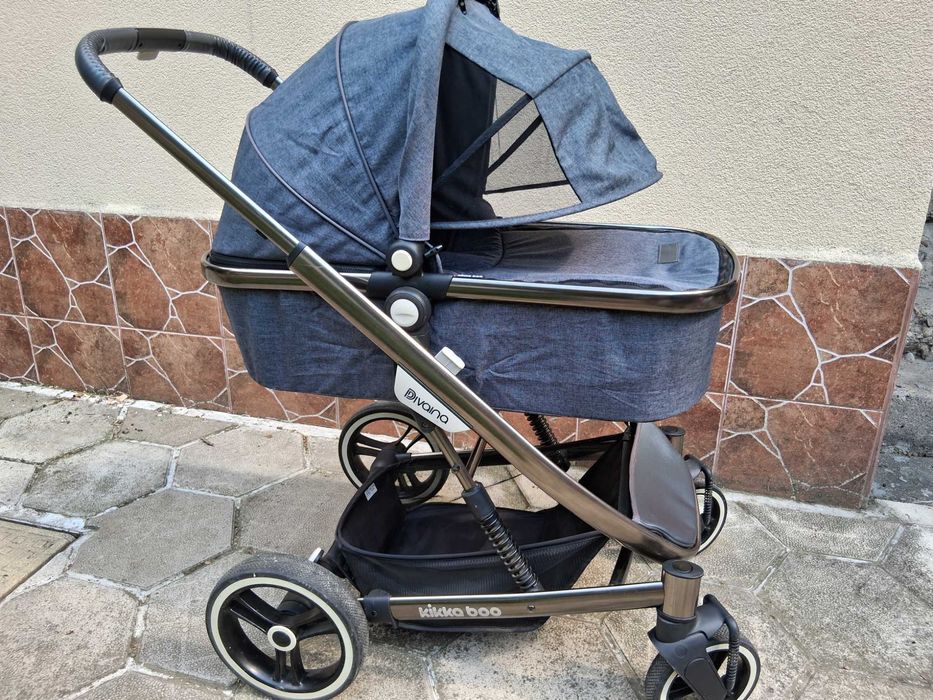 Бебешка количка 3в1 + адаптери за кошче за кола Kikka Boo Divaina