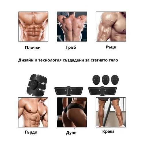 ПРОМО!! Уред за изгаряне на мазнини и оформяне на мускули и плочки EMS