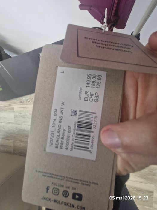 Geaca dama Jack Wolfskin L