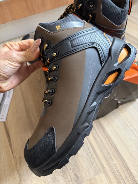 Мъжки боти от ест. кожа RULER S3S SR BROWN/BLACK !42 н