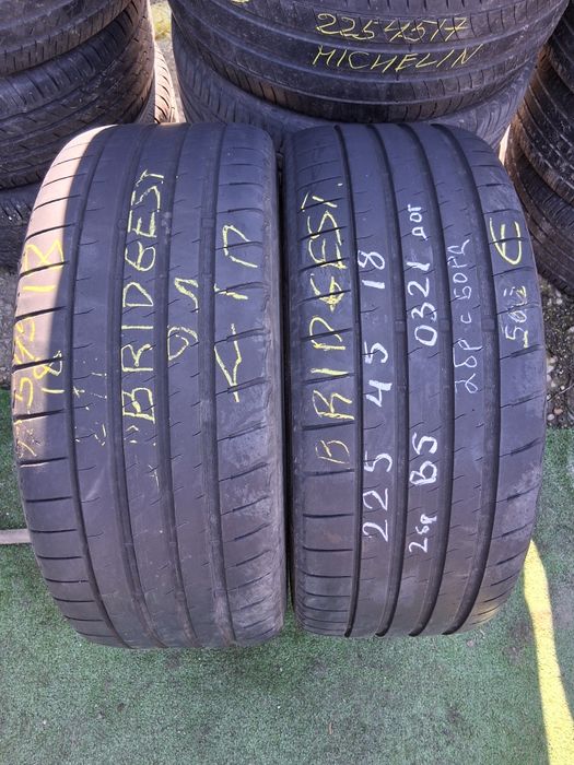 225 45 18 BRIDGESTONE 2бр летни дот 2021г