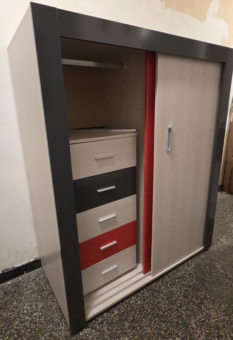 Гардероб+скрин+нощно шкафче