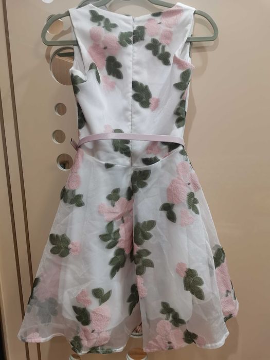 Официална бяла рокля S