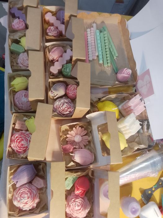 Свечи, боксы к 8 марта